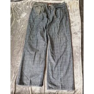 G-Unit Denim Company Mens Grey Baggy Wide Leg Baggy Jeans 38x34 Y2K 50 Cent